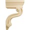 Ekena Millwork 3 3/8"W x 6 1/2"D x 10 1/2"H Los Angeles Hollow Back Corbel, Maple COR03X06X10HAMA - alternate 4